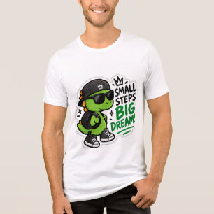 Triblenda Camiseta Cute Green Monster Big Dream