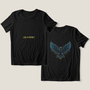 Triblenda Camiseta Cyberpunk Neon Eagle Glitch