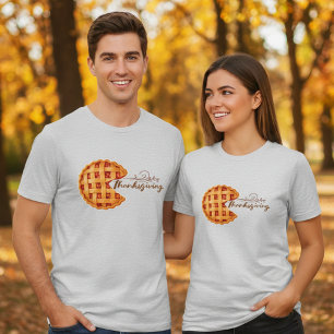 Triblenda Camiseta de Acción de Gracias de Tarta de Calabaza