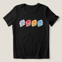 Camiseta de acuarela de flores silvestres 