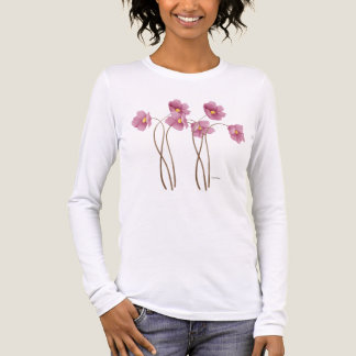Triblenda Camiseta de acuarela minimalista de salvia y rubor
