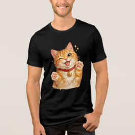 Triblenda Camiseta de agua colonia de gato naranja cortada