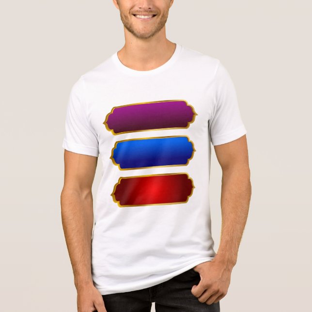 Triblenda Camiseta de algodón blanco premium para hombres (Anverso)