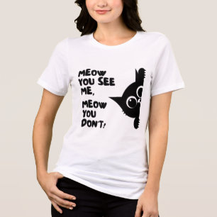 Triblenda Camiseta de Amante de Gato Adorable
