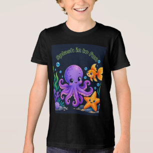 Triblenda Camiseta de amigos del océano divertidos – Pulpo,