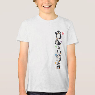 Triblenda Camiseta de amigos pingüinos lindos para niños — P
