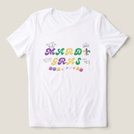 Triblenda Camiseta de amor de celebración de Mardi Gras