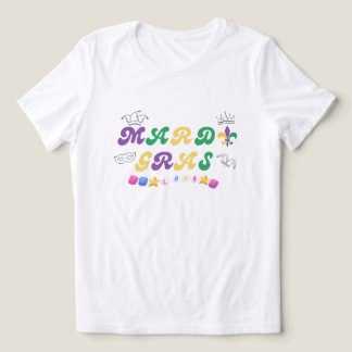 Triblenda Camiseta de amor de celebración de Mardi Gras