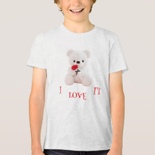 Triblenda Camiseta de amor de osito de peluche lindo   Oso c