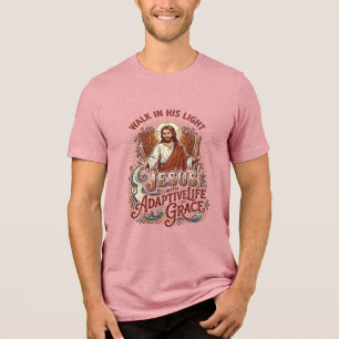 Triblenda Camiseta de ánimo de discapacidad de Jesús Inspira