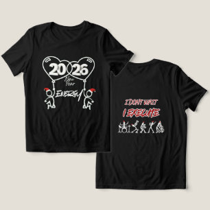 Triblenda Camiseta de AÑO NUEVO moderna elegante de moda 202