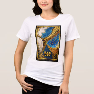 Triblenda Camiseta de Arte Callejero Abstracto PowerOf3Brand
