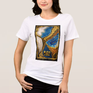 Triblenda Camiseta de Arte Callejero Abstracto PowerOf3Brand