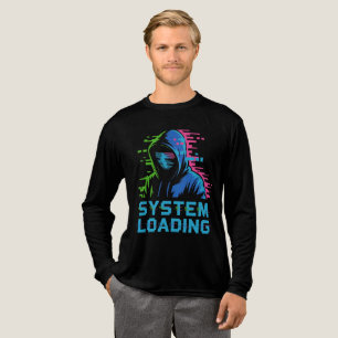 Triblenda Camiseta de Arte con Capucha de Fallo Neon - Syste
