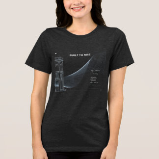 Triblenda Camiseta de arte de línea de estructura minimalist