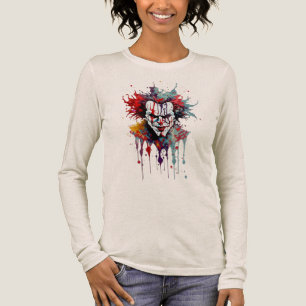 Triblenda Camiseta de arte de payaso psico splash – Audaz