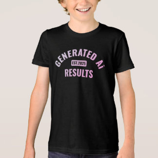 Triblenda Camiseta de arte de texto con diseño simple y limp