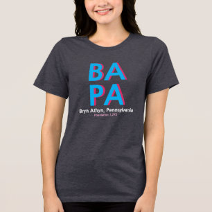 Triblenda Camiseta de arte pop BA PA