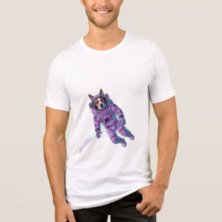 Triblenda Camiseta de astronauta Cyber Dog
