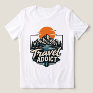 Triblenda Camiseta de Aventura en Montaña para Adictos a Via