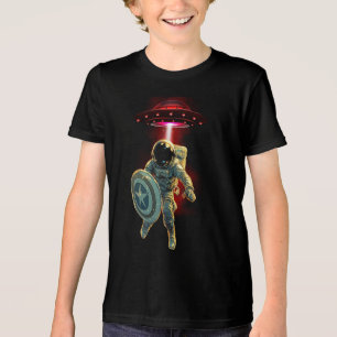 Triblenda Camiseta de aventuras juveniles de Astronauta Shie