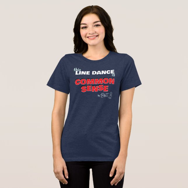Triblenda Camiseta de baile de línea de sentido común (Anverso Completo )