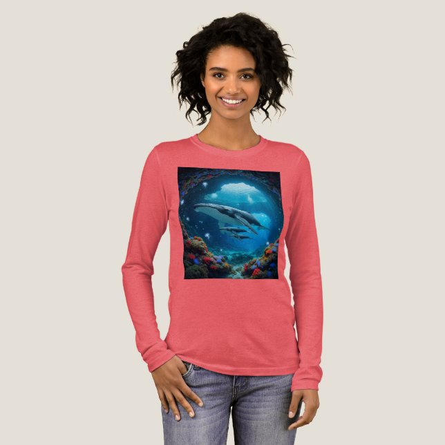 Triblenda Camiseta de ballena. (Anverso Completo)