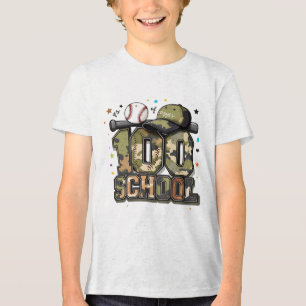 Triblenda Camiseta de béisbol de camuflaje para niños de 100