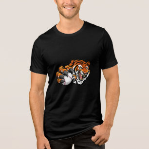 Triblenda Camiseta de béisbol Fierce Tiger