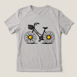Triblenda Camiseta de bicicleta abstracta para mujeres Bloom