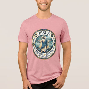 Triblenda Camiseta de bienestar del movimiento suave de Jesú