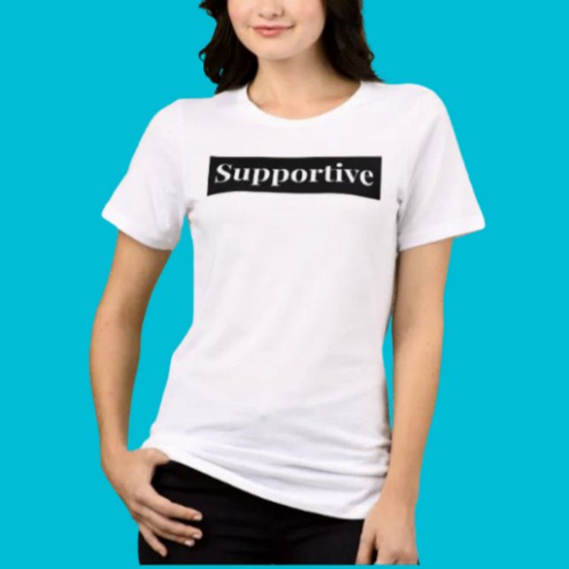 Triblenda Camiseta de bloque audaz de apoyo (Subido por el creador)