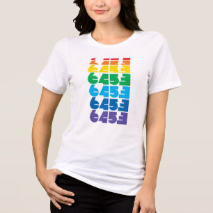 Triblenda Camiseta de bloque multicolor para mujeres 6453