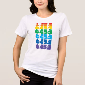 Triblenda Camiseta de bloque multicolor para mujeres 6453