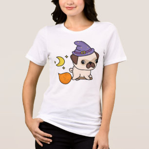 Triblenda Camiseta de Bruja Pug #2