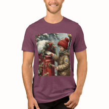 Camiseta de buzón de Navidad, divertida fiesta de 