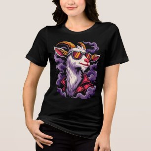 Triblenda Camiseta de Cabra Genial con Gafas de Sol – Animal