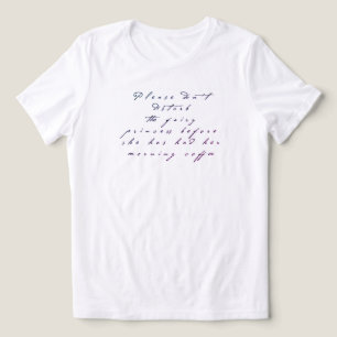 Triblenda Camiseta de café de la princesa hada