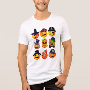 Triblenda Camiseta de calabaza de Halloween Jack Lantern