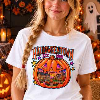 Triblenda Camiseta de calabaza de Halloweentown – Retro Hall