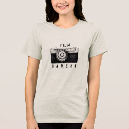 Triblenda Camiseta de cámara de película