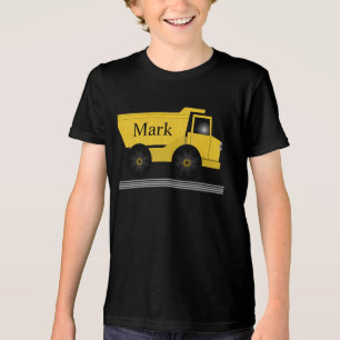 Triblenda Camiseta de camión para niño genial con nombre per