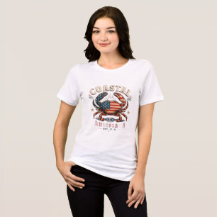 Triblenda Camiseta de cangrejo de Coastal America