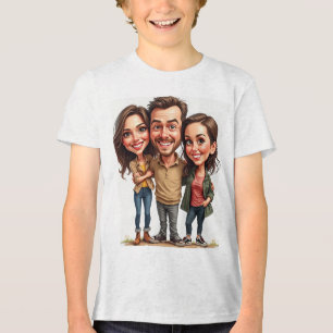 Triblenda Camiseta de caricatura