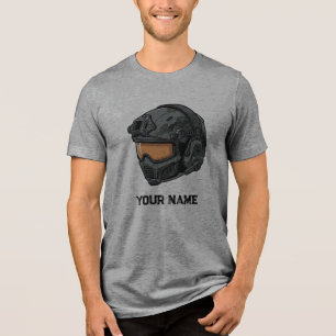 Triblenda Camiseta de casco de jugador táctico