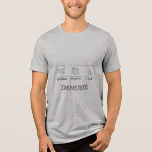Triblenda Camiseta de células inmunes
