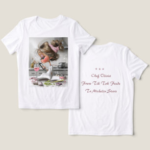 Triblenda Camiseta de Chef Divertida Personalizada