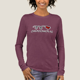 Triblenda Camiseta de chocólatra para amantes y adictos al c