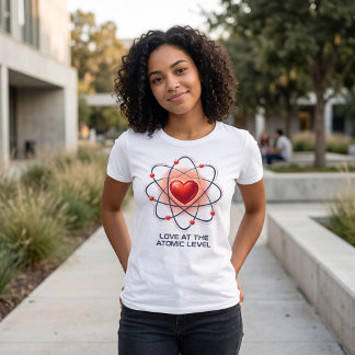 Triblenda Camiseta de Ciencia Amor a Nivel Atómico