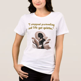Triblenda Camiseta de Cita Motivacional